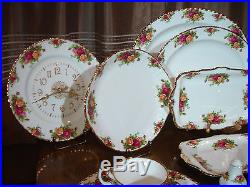 Old Country Roses Large 123 Piece China Set Royal Albert Porcelain Dinnerware A+