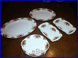 Old Country Roses Large 123 Piece China Set Royal Albert Porcelain Dinnerware A+