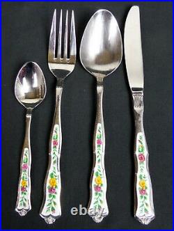 Old Country Roses, Monogram, 24 Piece Cutlery Set, Good Condition, Royal Albert