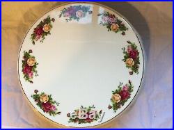 Old Country Roses Royal Albert 2 in 1 Footed Cake Stand and Chip and Dip Tray