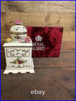 Old Country Roses Royal Albert Bone China Musical Coffee Grinder Down By Old Mil