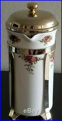 Old Country Roses Royal Albert Cafetier Coffee Maker Bone China England