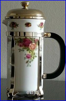 Old Country Roses Royal Albert Cafetier Coffee Maker Bone China England