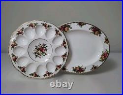 Old Country Roses, Royal Albert Egg Platter, Platter Plate, Gold Trim, Stunning Old Country Roses, Royal Albert Egg Platter, Platter Plate, Gold Trim, Stunning