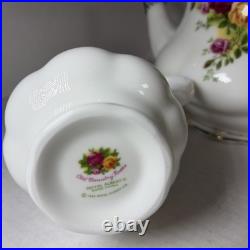 Old Country Roses Royal Albert Teapot Sugar & Creamer Set Bone China