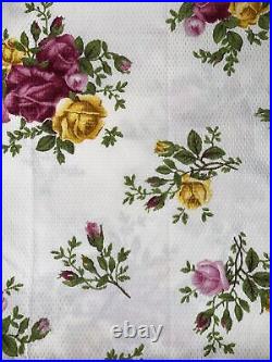 Pair Of Royal Albert Old Country Roses Tablecloths 60 X 84 Oblong & 60 X 104