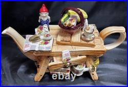 Paul Cardew For Royal Albert- Old Country Roses Garden Gnome Teapot- Farmstand