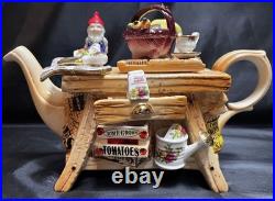 Paul Cardew For Royal Albert- Old Country Roses Garden Gnome Teapot- Farmstand