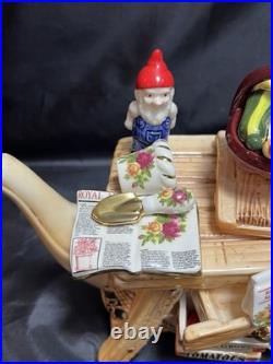 Paul Cardew For Royal Albert- Old Country Roses Garden Gnome Teapot- Farmstand