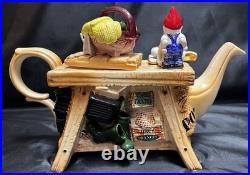 Paul Cardew For Royal Albert- Old Country Roses Garden Gnome Teapot- Farmstand