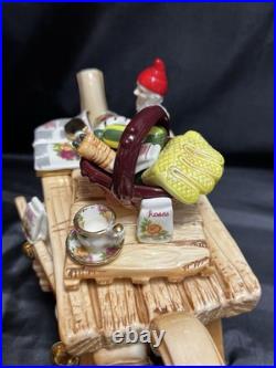 Paul Cardew For Royal Albert- Old Country Roses Garden Gnome Teapot- Farmstand