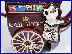 Paul Cardew Royal Albert Old Country Roses Tea Carriage Teapot. Excellent