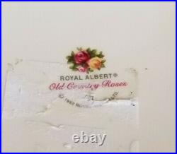 RARE Large Royal Albert Old Country Roses Teapot Cookie Jar Rose Top 22K G Trim