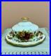 RARE_ROYAL_ALBERT_OLD_COUNTRY_ROSES_ENGLAND_COVERED_BUTTER_DISH_With_TEA_TRIVET_01_wsd