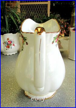 RARE ROYAL ALBERT Old Country Roses Large Size Water Jug 1st Quality