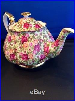 RARE Royal Albert Old Country Roses Bone China Chintz Collection Large Teapot RARE Royal Albert Old Country Roses Bone China Chintz Collection Large Teapot