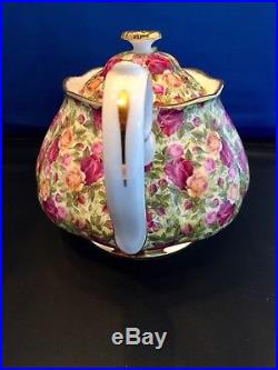RARE Royal Albert Old Country Roses Bone China Chintz Collection Large Teapot RARE Royal Albert Old Country Roses Bone China Chintz Collection Large Teapot
