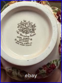 RARE Royal Albert Old Country Roses Small Chintz Cats Mini Teapot