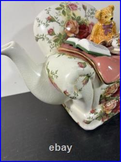 RARE VTG Royal Albert Paul Cardew Old Country Roses Teapot 1962 Teddy Bear Chair RARE VTG Royal Albert Paul Cardew Old Country Roses Teapot 1962 Teddy Bear Chair