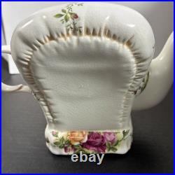 RARE VTG Royal Albert Paul Cardew Old Country Roses Teapot 1962 Teddy Bear Chair RARE VTG Royal Albert Paul Cardew Old Country Roses Teapot 1962 Teddy Bear Chair