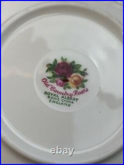 READ Lot Of 20 Pcs Royal Albert Old Country Roses Dinner Salad Bread Plate Cups
