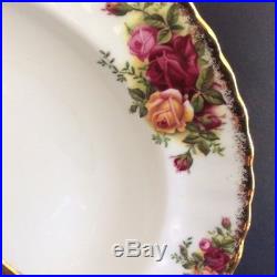 REAL Dutch Auction! Royal Albert OLD COUNTRY ROSES Dinnerware For 6 withSERVERS