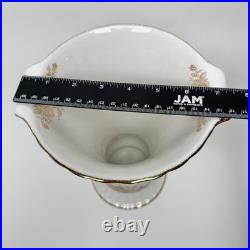 ROYAL ALBERT 10 Fluted Vase Old Country Roses Gold White New in Box