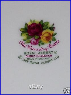 Royal Albert 1999 Old Country Roses Chintz Collection Large Sandwich Tray 12