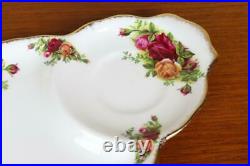 ROYAL ALBERT #241 Old Country Rose Snack Set Cup Tray