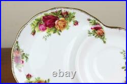 ROYAL ALBERT #241 Old Country Rose Snack Set Cup Tray