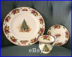 ROYAL ALBERT Christmas Magic Old Country Roses BUFFET SET 10 Dinner Plate Cup