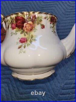 ROYAL ALBERT England Old Country Roses Teapot Blind Sale As-is