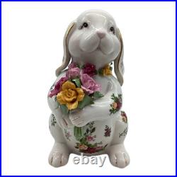 ROYAL ALBERT Figurine Rabbit Old Country Roses Floral Interior accessories ROYAL ALBERT Figurine Rabbit Old Country Roses Floral Interior accessories