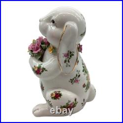 ROYAL ALBERT Figurine Rabbit Old Country Roses Floral Interior accessories ROYAL ALBERT Figurine Rabbit Old Country Roses Floral Interior accessories