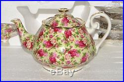 Royal Albert Old Country Roses 1999 Chintz Collection 9 Piece Tea Set Nib