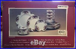 ROYAL ALBERT OLD COUNTRY ROSES 20 PIECE Complete SET in Box -Salt Pepper Shakers