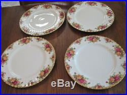 ROYAL ALBERT OLD COUNTRY ROSES 20 Pc. Set Service for Four In Original Box 1962
