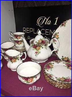 Royal Albert Old Country Roses 22 Piece Tea Set New Unused 1st