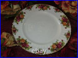 ROYAL ALBERT OLD COUNTRY ROSES 4 PIECE PLACE SETTINGS ENGLAND Vintage EUC