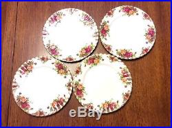 ROYAL ALBERT OLD COUNTRY ROSES 4 Place Settings withCandy Dish 21 Pcs Eng Mint