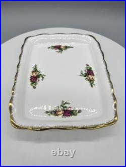 ROYAL ALBERT OLD COUNTRY ROSES Butter Dish. Made in England