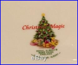 ROYAL ALBERT OLD COUNTRY ROSES CHRISTMAS MAGIC 4 Salad Plates England ROYAL ALBERT OLD COUNTRY ROSES CHRISTMAS MAGIC 4 Salad Plates England
