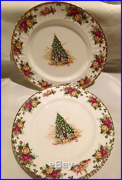 ROYAL ALBERT OLD COUNTRY ROSES CHRISTMAS MAGIC Dinner Plate England Have 12