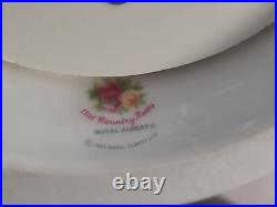 ROYAL ALBERT OLD COUNTRY ROSES Flower's Music Basket BOUQUET Fur Elise 8.5 H