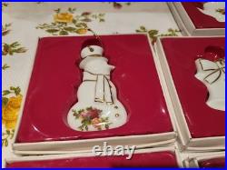ROYAL ALBERT OLD COUNTRY ROSES ORNAMENT SET NIB IN ORIGINAL BOX SET OF NiNE