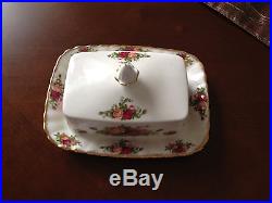 Royal Albert Old Country Roses Square Butter Dish