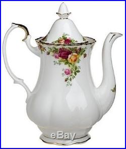 Royal Albert Old Country Roses Tea Pot Large & Coffee Pot Set