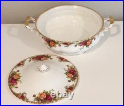ROYAL ALBERT OLD COUNTRY ROSES VEGETABLE TUREEN & LID MADE IN ENGLAND Backstamp