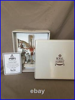 ROYAL ALBERT OLD COUNTRY ROSE CAROUSEL HORSE FIGURINE With Box And Paperwork