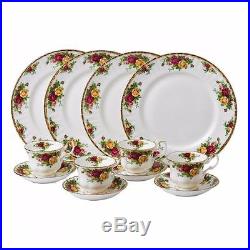 ROYAL ALBERT Old Country Roses 12 Piece Dinnerware Dinner Set